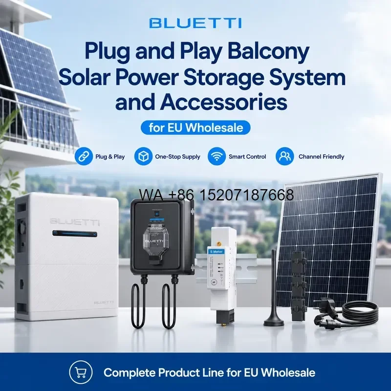 Wmwmnu for BLUETTI Plug and Play Balcony Solar Power Storage System and Accessories for EU Wholesale