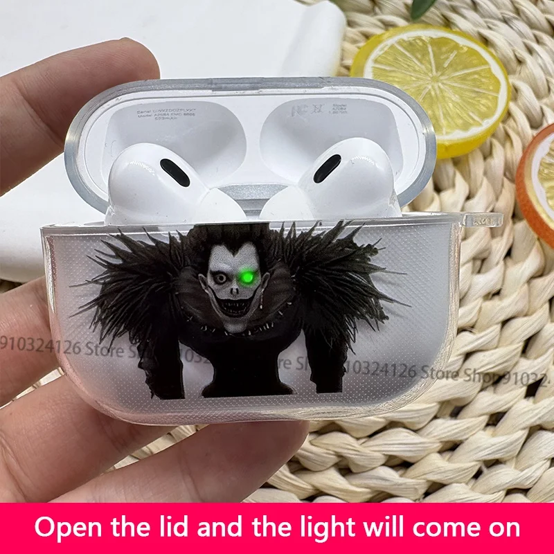 

Cool Anime Death Note Earphone Case for Airpods 4th 3rd Pro 3 2 Shockproof Cover for Airpod 2 3 1 Protective Accessorie Shell