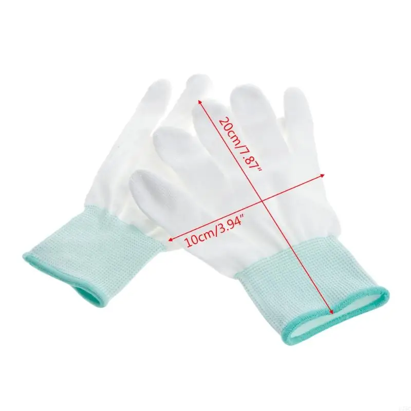 U75C 1PAIR ANTISTATIC ANTISKID GLOVE PC Computer ESD Electronic Reportment Gloves