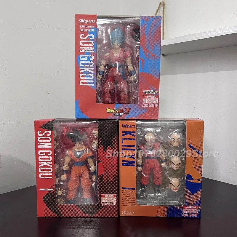 سلسلة كرة التنين SHF لشخصية الحركة ، الشعر الأزرق ، سون جوكو ، جيرين ، ماجين بو ، أندرويد ، سوبر سايان ، بولي كلوريد الفينيل ، لعبة ديكور المكتب