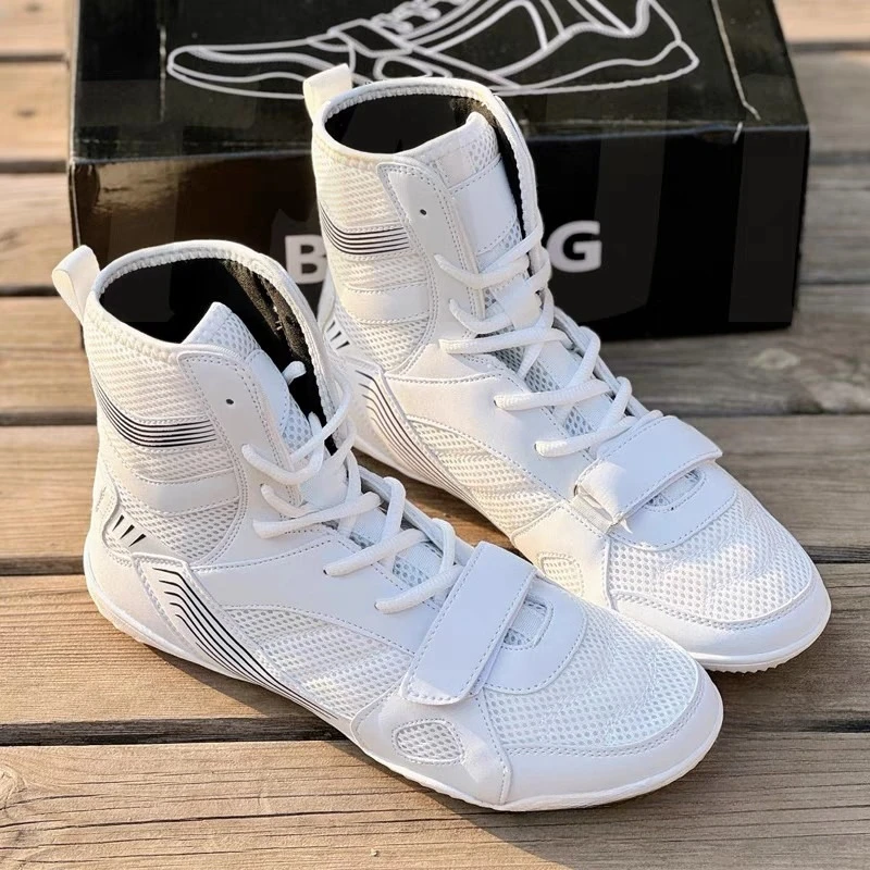 

Classic Brand Unisex Professional Wrestling Shoe Competition Sport Fighting Shoe Designer Big Size Boxing Fighting Boots