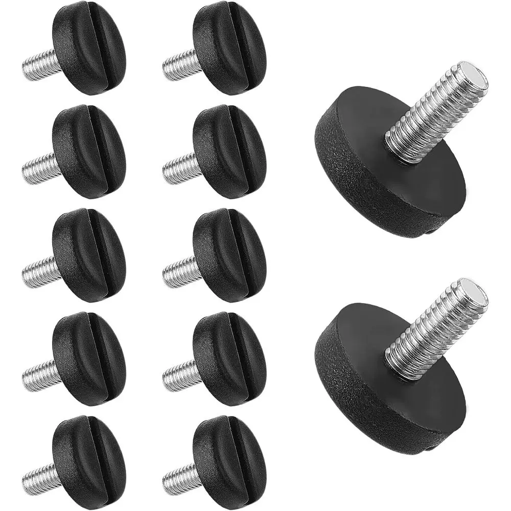12 Pack Heavy-Duty Adjustable Furniture Levelers for Tables, Chairs, and Desks with M6 Screws
