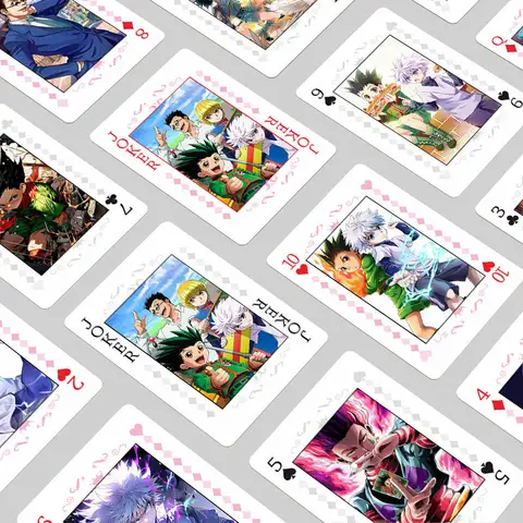 Anime Pokerleksak Hunter X Hunter Brädspelskort Hisoka Killua Zoldyck Cosplay Inbunden Coollection Gåva 10 best sales anime pokerspelkort - №2