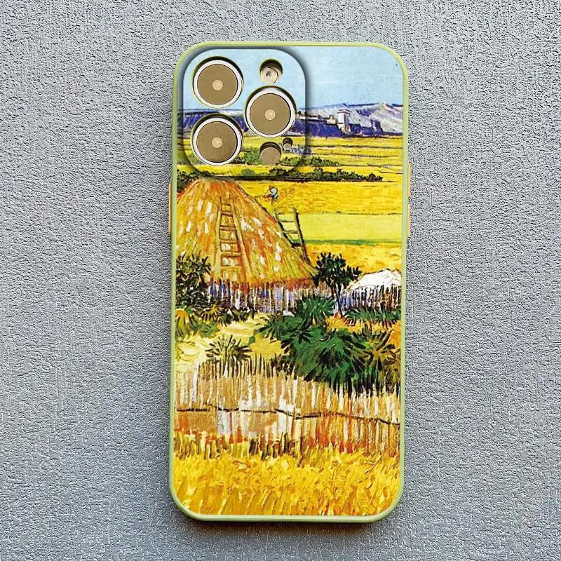 Retro Van Gogh Ölgemälde Telefon Fall Für iPhone 16 15 14 Plus 17 11 13 12 14 Pro MAX XR X Vintage Stoßfest Abdeckung Funda – Detail 10