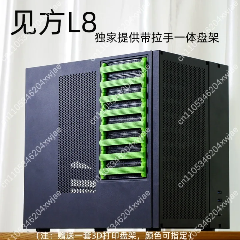 L8 8 Bay NAS Enclosure SAS SATA Backplate ATX PSU Mobo Full Height PCIe Desktop Storage Server