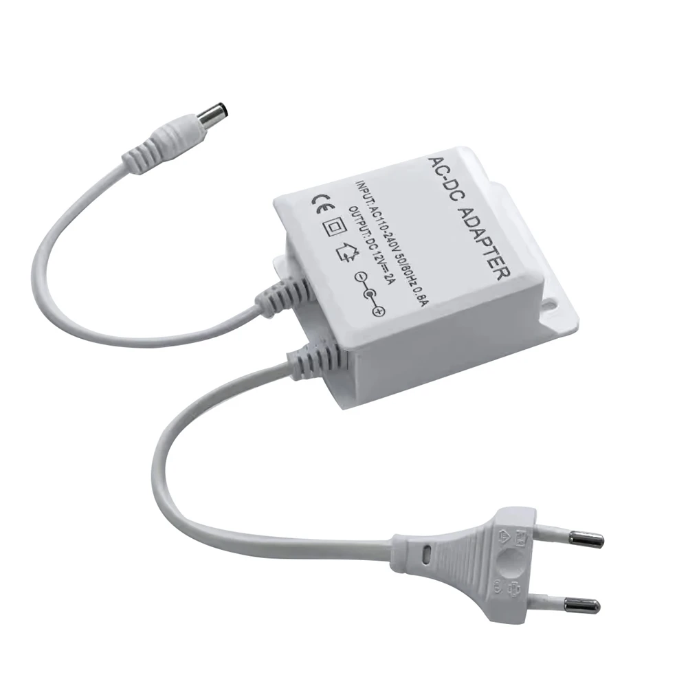 Diskon Besar Pengisi Daya Catu Daya Tahan Air Output DC 12V, Input AC 100-240V untuk CCTV, AHD, Analog, Kamera Keamanan IP Steker UE