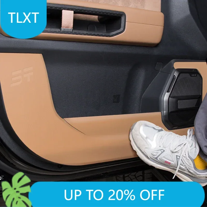 

Для Jetour Traveler дверная стойка B, противоударная накладка, кожаная защита Shanhai T2, специальные аксессуары для автомобиля, модификация Daquan