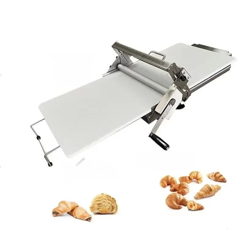 Table Top Manual Dough Sheeter Electric Bakery Rolling Machine for Fondant Pizza Bread Dough Roller Flour Corn Somersault
