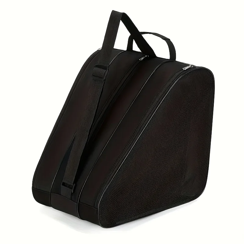 حقيبة تزلج على الجليد ذات سعة كبيرة مكونة من 3 طبقات مع مساحة تخزين للأحذية شديدة التحمل - حزام كتف قابل للتعديل للزلاجات المضمنة والزلاجات الدوارة