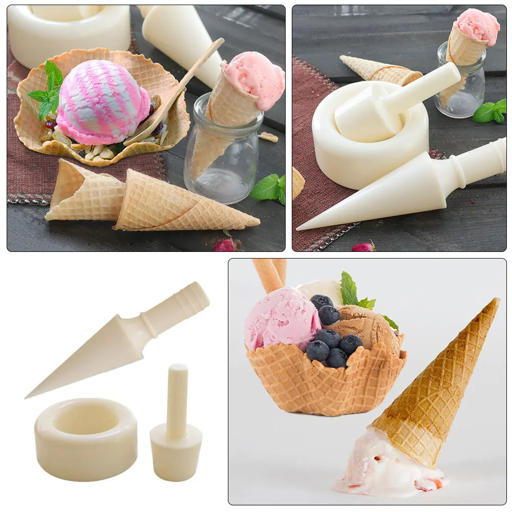 

Ice Cream Cone Mold Cones for Baking Shaper Small Ice-cream Maker Pvc Sweet Treat Molds
