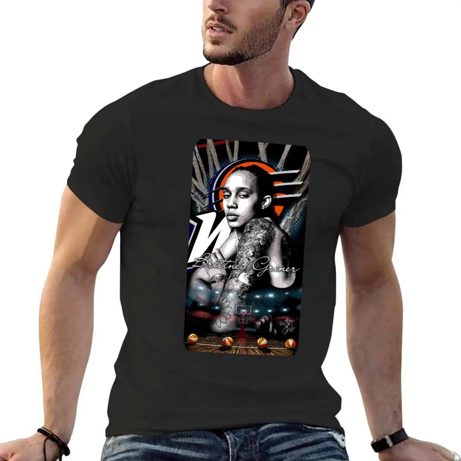 Brittney Griner AllStar Phone Case T-Shirt graphic shirts quick-drying mens workout shirts