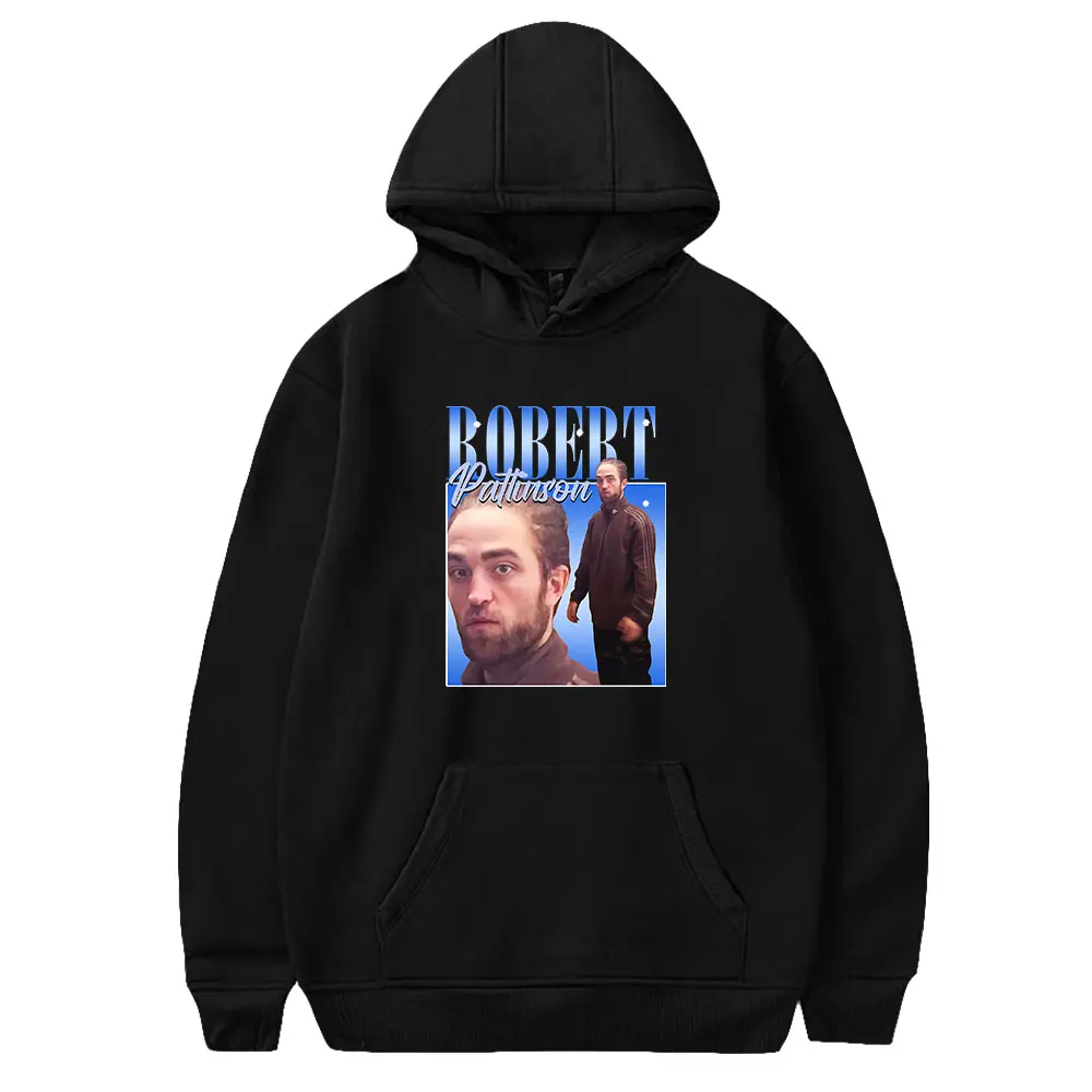 Robert Pattinson Hoodie Unisex Long Sleeve Women Men Hooded Sweatshirt Pop Star Funny Clothes