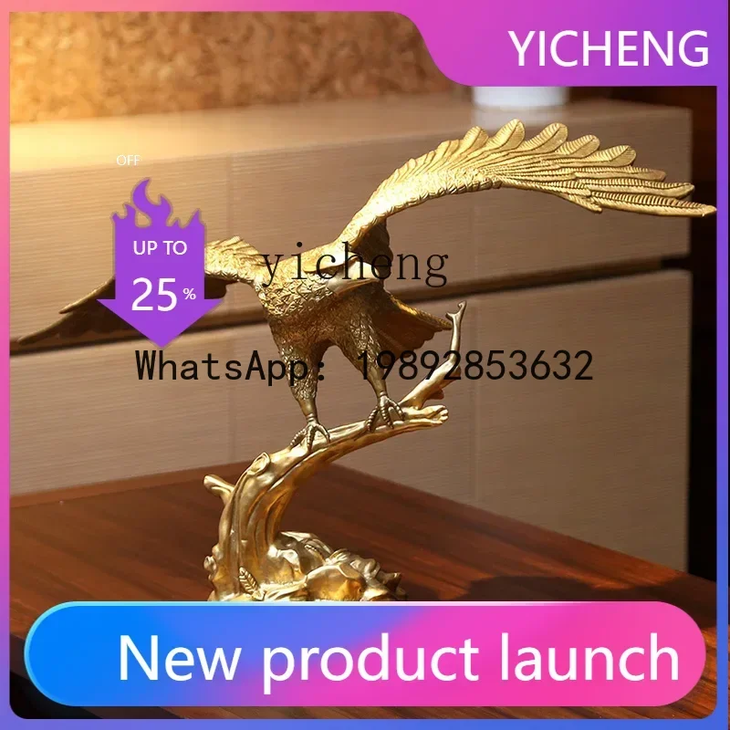 Brass Eagle Decoration Eagle Dapeng Wings Copper Ornament Decoration Home Office