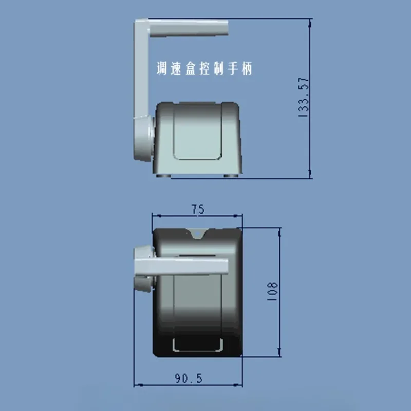 Marine Yacht Type Speed Control Box Handle for Front Operation Front Control Brushless Electric Thruster Motor Outboard Motor