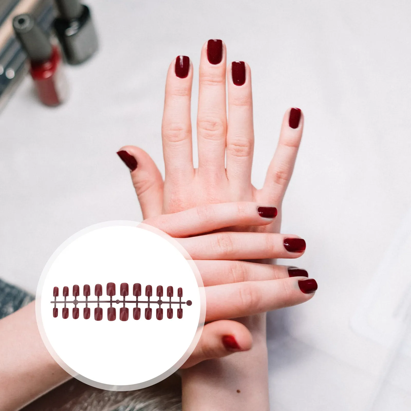 120Pcs Color Short False Nail Tips Full Cover Fake Nails for DIY Manicure Nail Art Creative Fashion Accessory Non Toxic