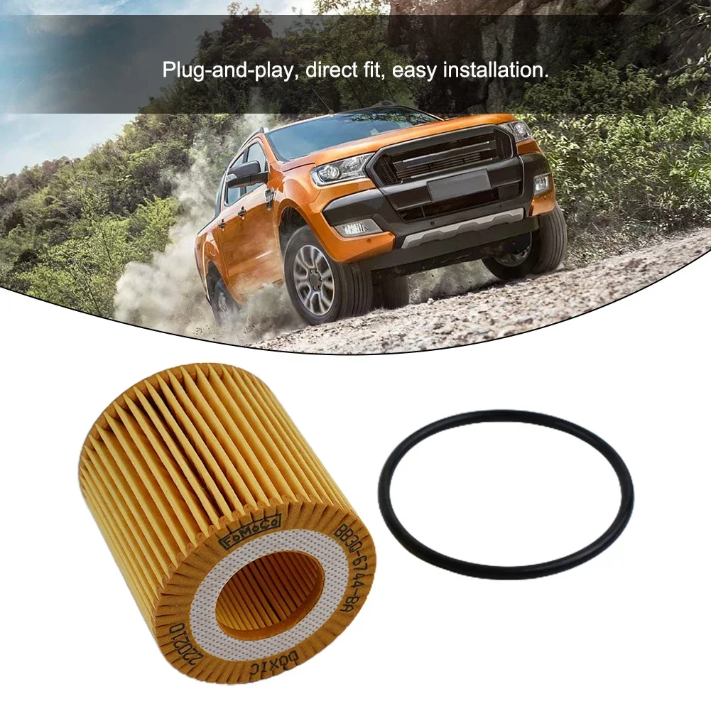 1Pcs Yellow Engine Oil Filter Fuel For Ford 2.2 3.2 TDCi TDDi 4x4 Diesel BB3Q-6744-BA Plastic Engine Oil Filter