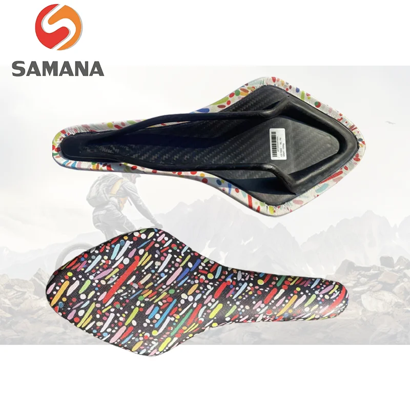 Кожа из микрофибры SAMANA + T800carbon + EVA, ультрамягкая и удобная подушка для сиденья дорожного велосипеда