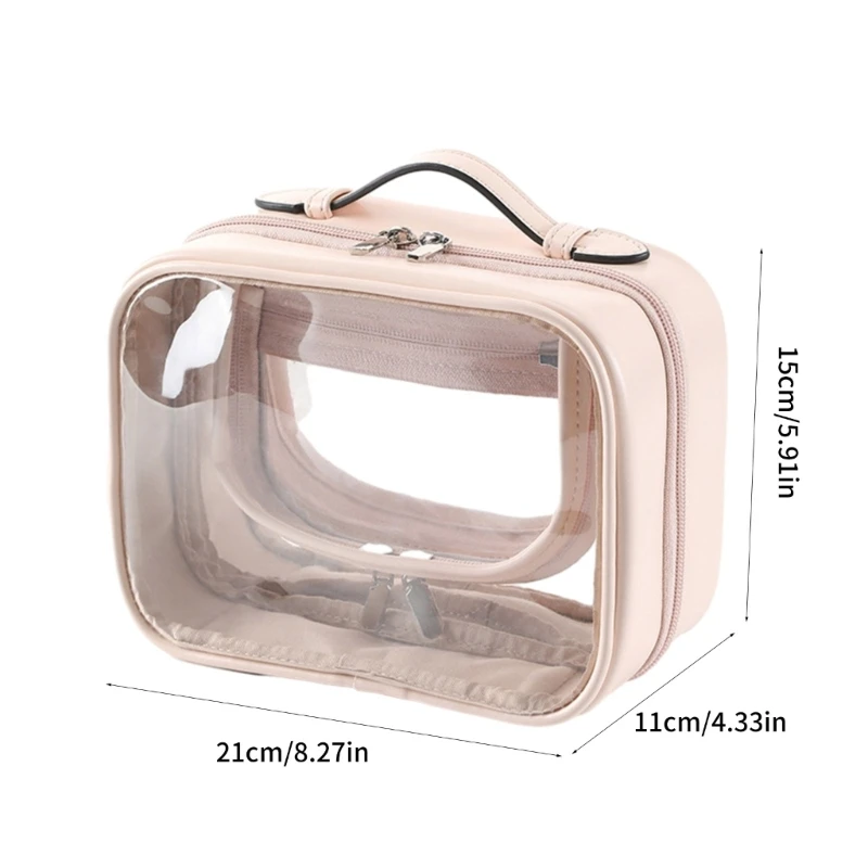 Makeup Bag for Personal Care Clear Cosmetics Handbag and Compartment Drop Shipping