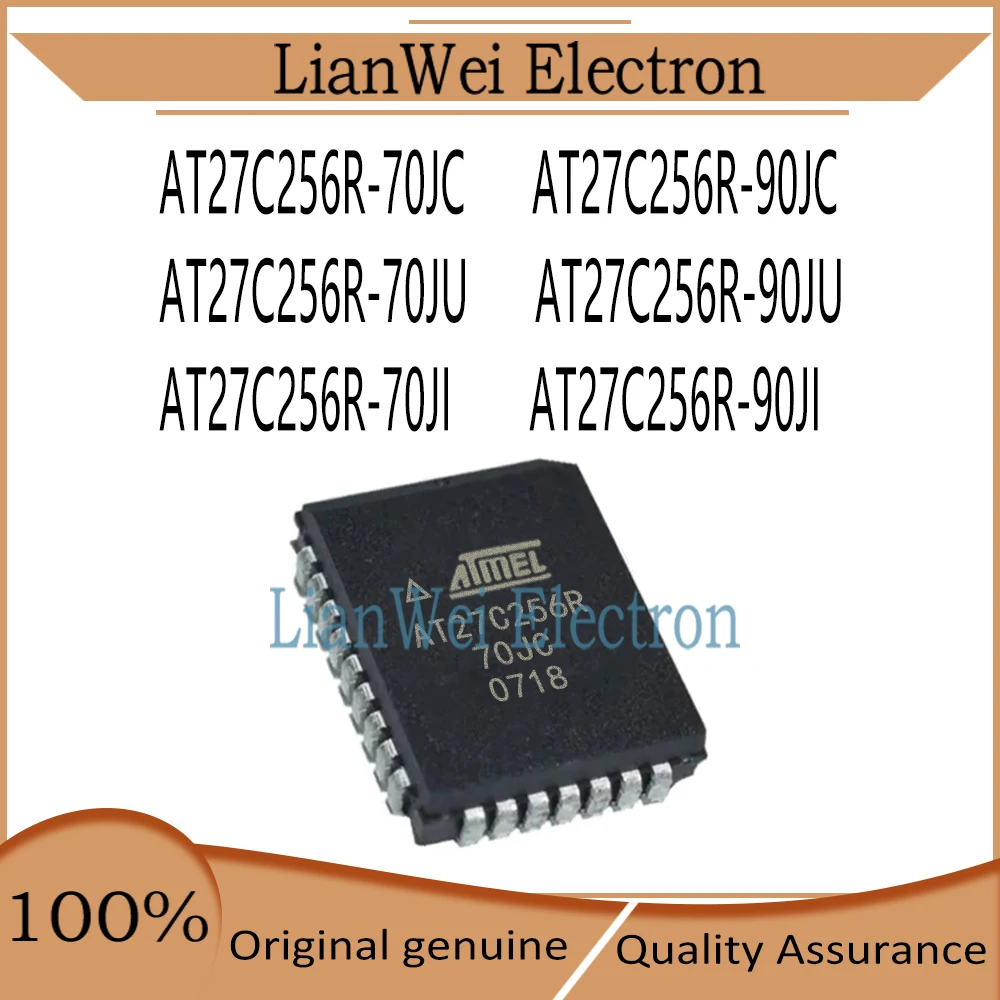 AT27C256R AT27C256 AT27C256R-70JC AT27C256R-70JI AT27C256R-70JU AT27C256R-90JC AT27C256R-90JI AT27C256R-90JU IC Chipset PLCC-32