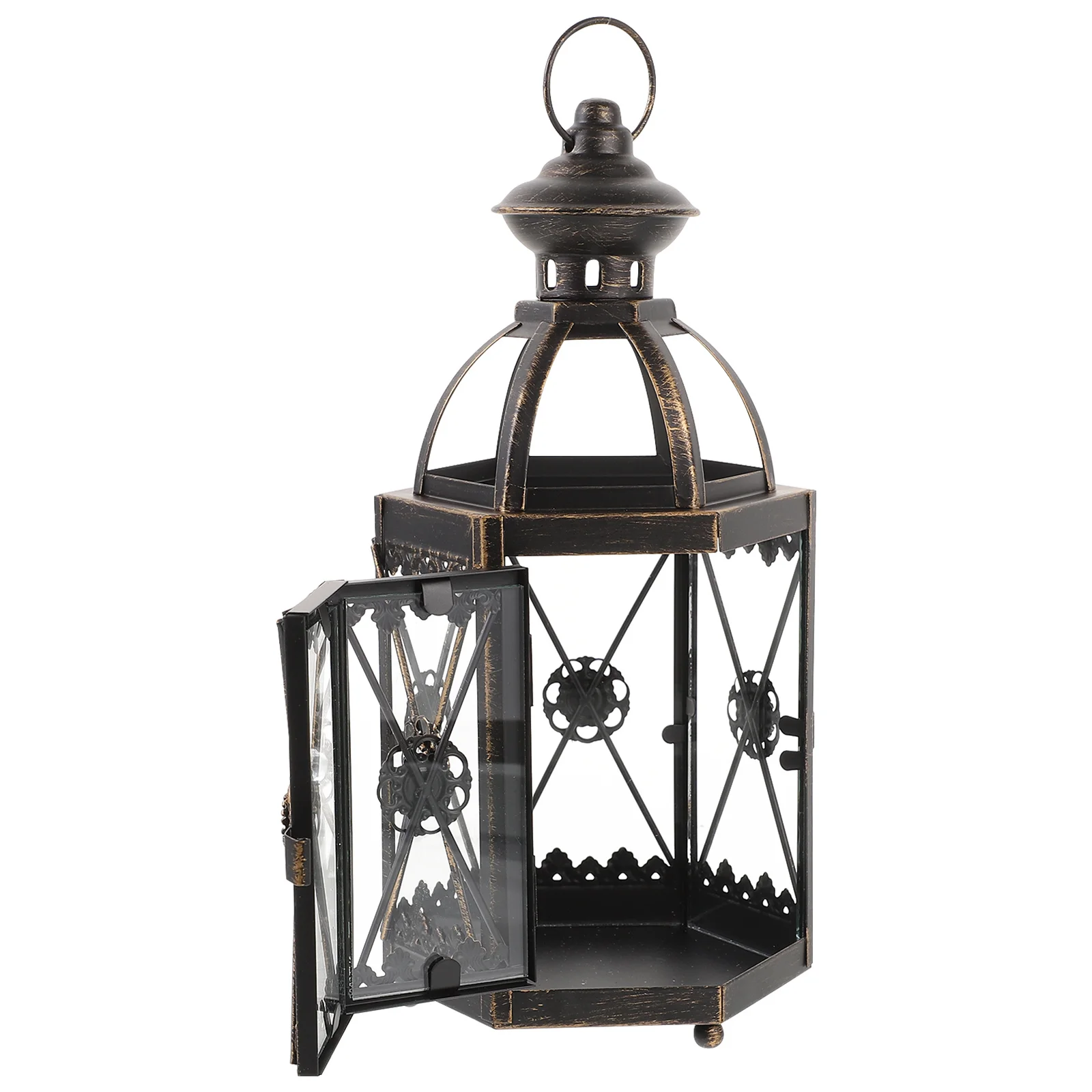 

Candles Holder Retro Candlestick Lantern Decor Candlesticks Holders Vintage Black
