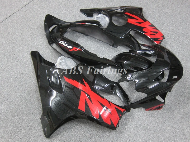 4Gifts New ABS Whole Fairings Kit Fit For HONDA CBR600 F4 1999 2000 99 00 Bodywork Set Custom Black Red