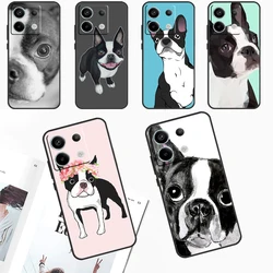 Boston Terrier Dog Case For Xiaomi Redmi Note 12 11 9 10 13 Pro Plus 9S 10S 11S 12S Redmi 12 10 C 9C 13C Cover