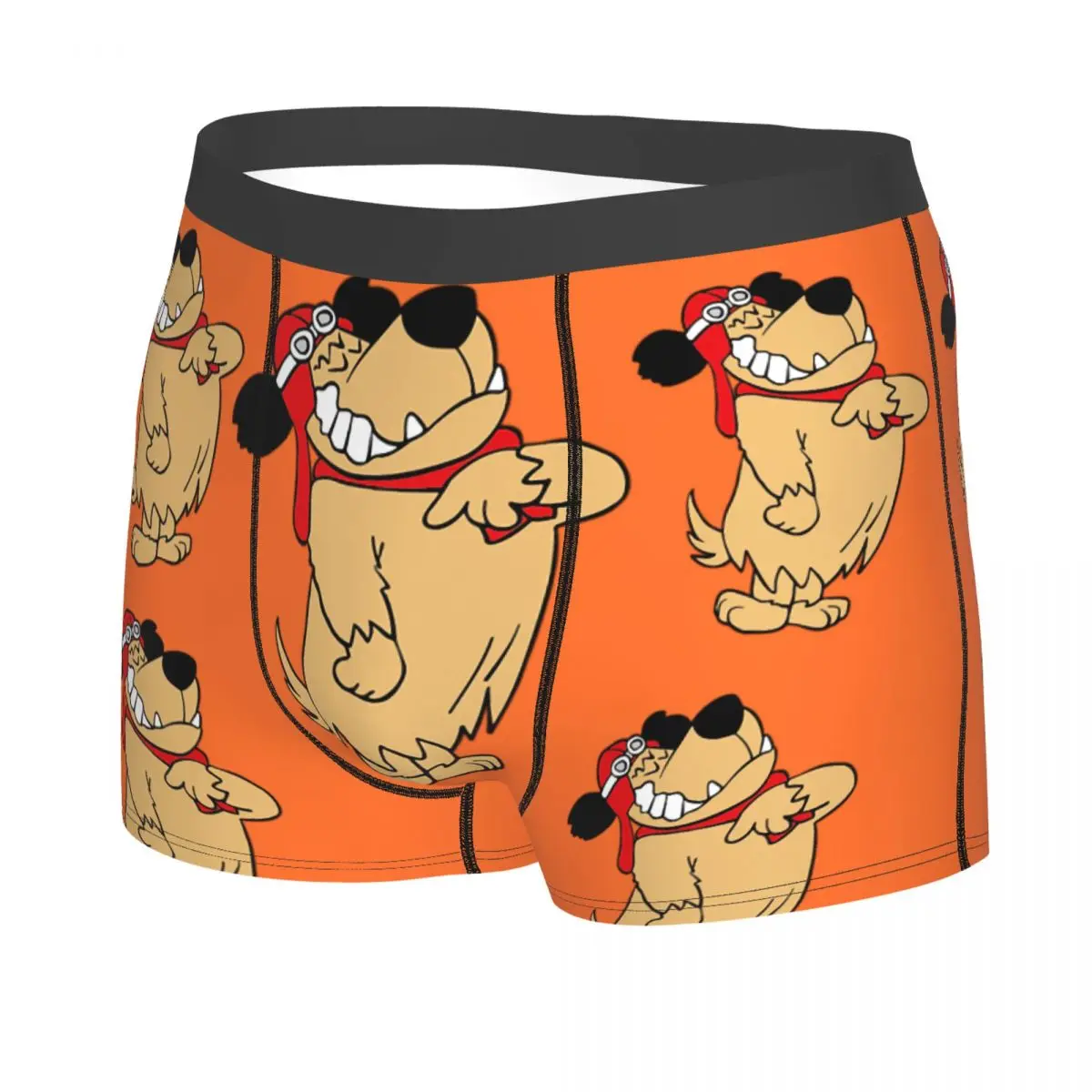 Cartoon Laughing Laugh Dog Muttley Man's Boxer Briefs Underpants Muttley Highly Breathable High Quality Gift Idea