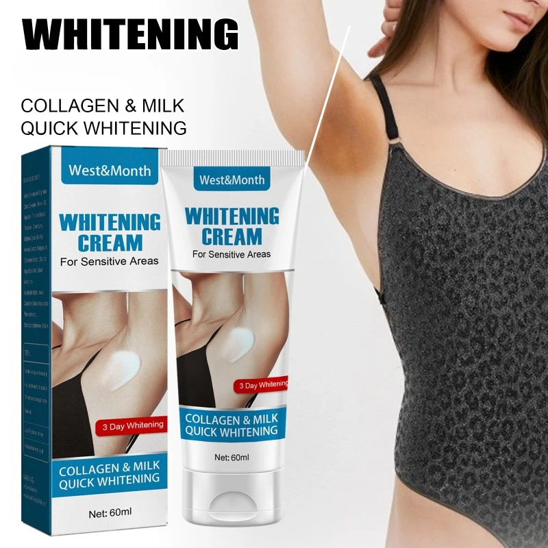 

Body Whitening Cream Intimate Areas Underarm Knee Buttocks Private Bleach Remove Melanin Pigmentation Nourish Dark Skin Brighten