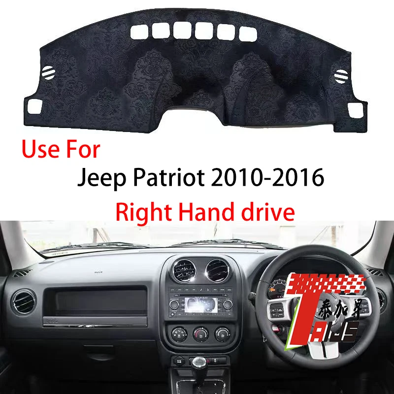 

TAIJS Factory 3Colors car pad Polyester Fibre Car Dashboard Cover For Jeep Patriot 2010-2016 Right Hand drive