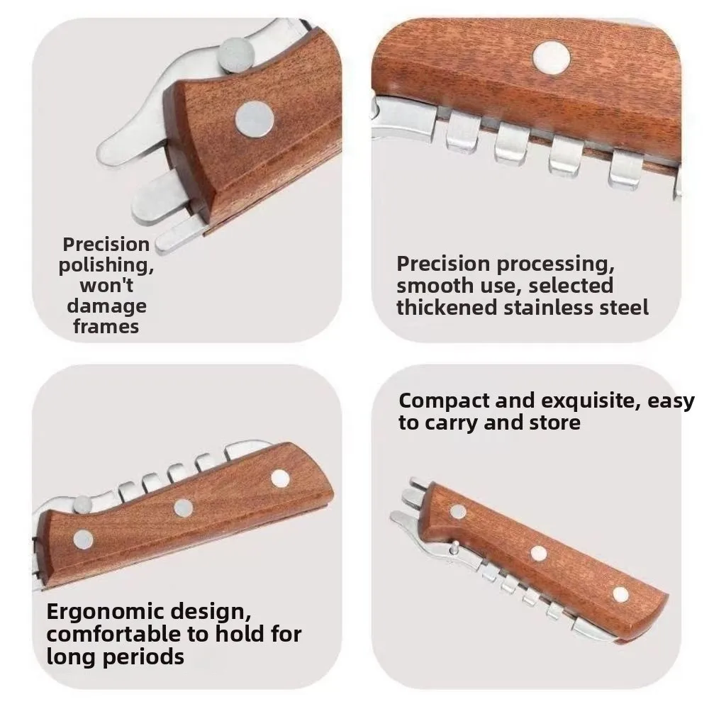 Hand Held Glasses Repair Tools Universal Fit Multi-Functional Eyeglasses Temple Bend Hand Tool Sets Frame Adjustment