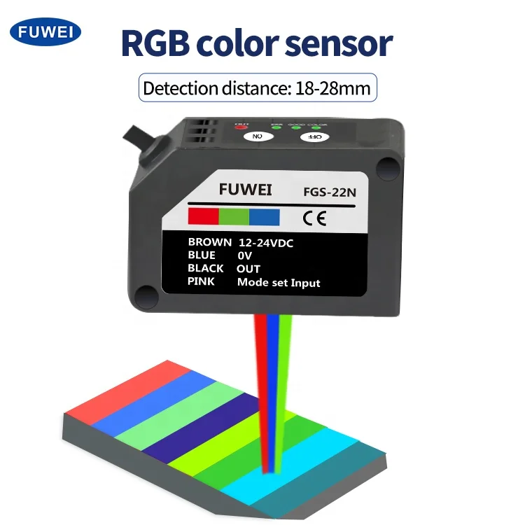 

Optical Sensors Color Recognition Photoelectric Switch for Color Correction Color Sensor