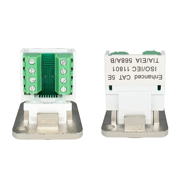 Efficient RJ45 Panel Mount Screw Terminal Adapter, RJ45/8P8C Panel Connector