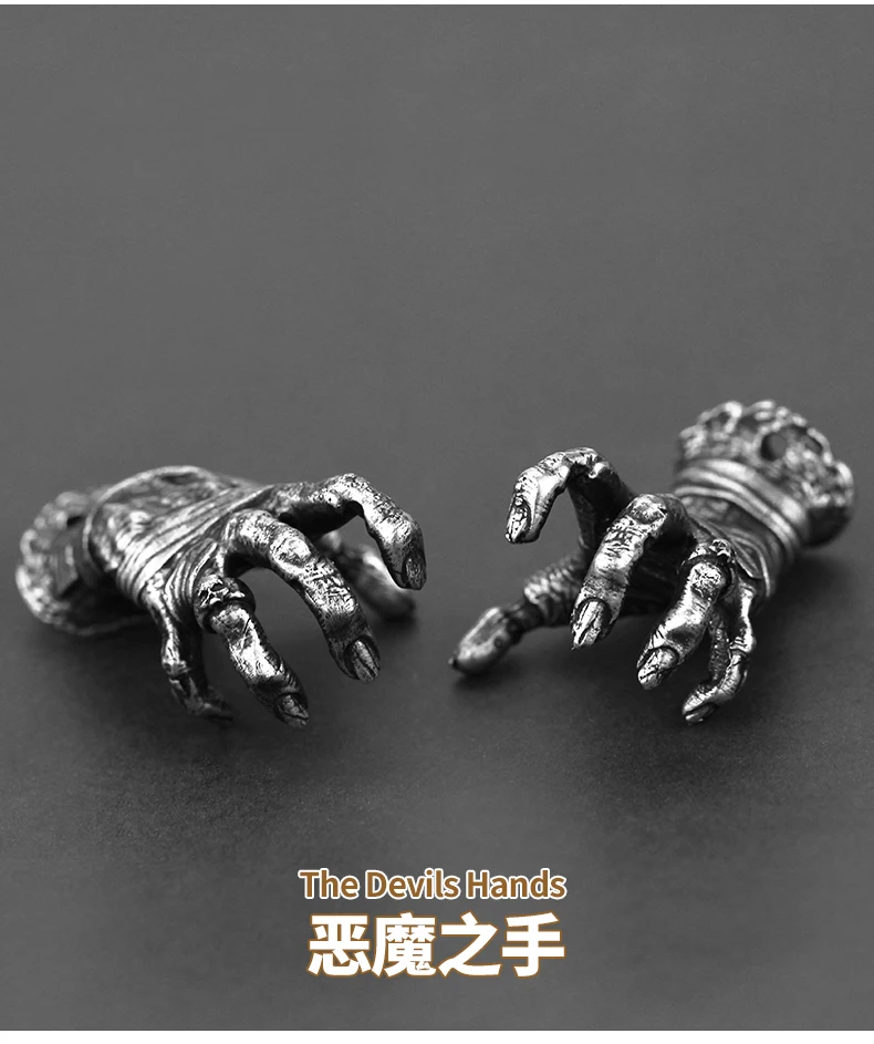 Alloy metal alternative creative devil's hand car yaoskou keychain hip-hop trendy men's pendant jewelry