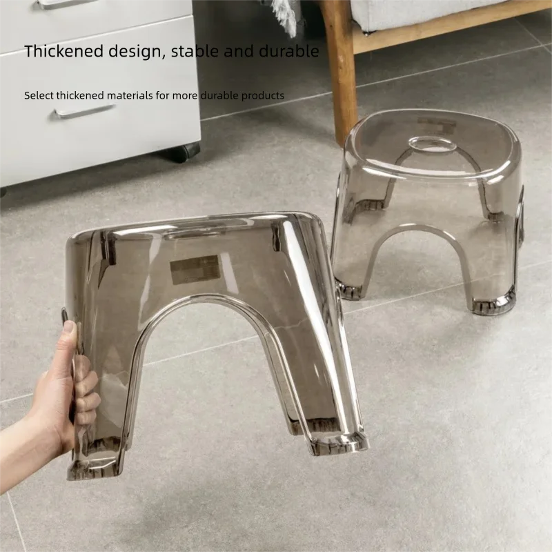 Thickened small stool for home use, low stool, living room coffee table, children's shoe-changing stool, round stool, small chai