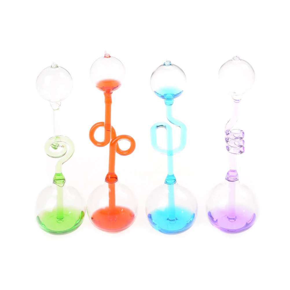 Love Meter Hand Boiler Thermometer Spiral Glass Science Energy Museum Toy Gifts