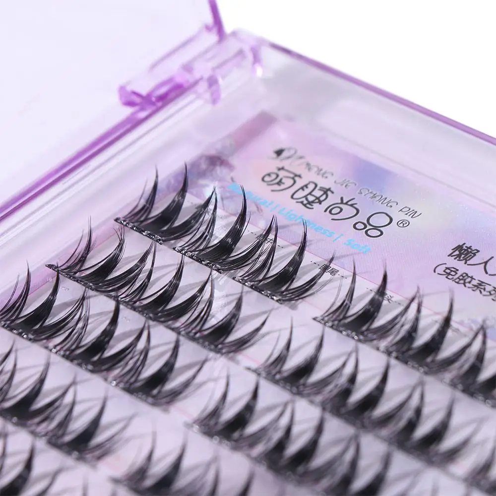 Ciglia finte autoadesive dolci Comic Eye Curled Cluster Ciglia finte Ciglia finte individuali fai-da-te a lunga durata Make Up