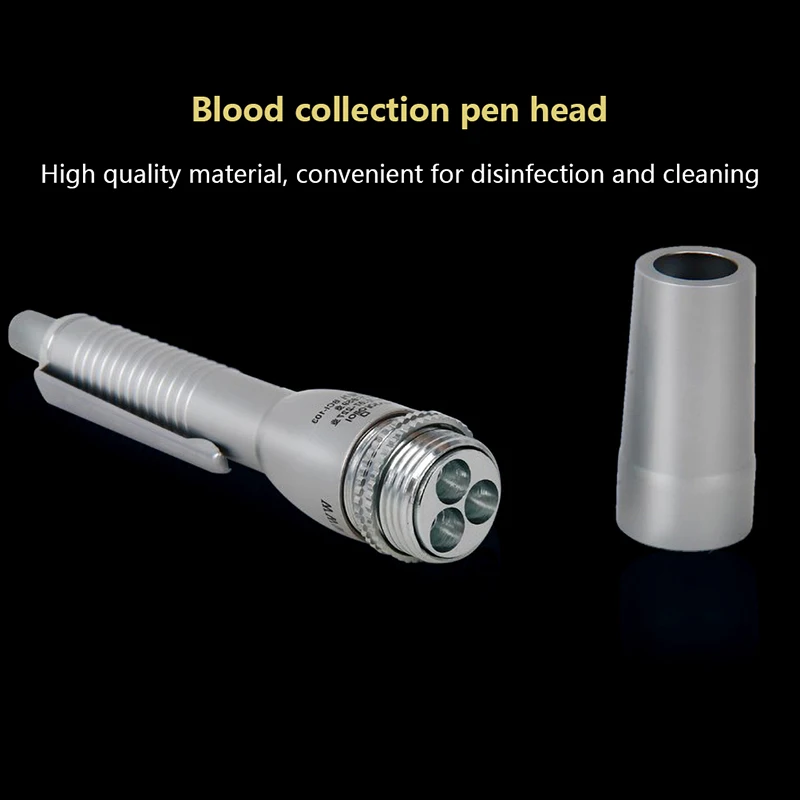 Three Head Needle Blood Collection Puncture Pen Bloodletting Cupping Bleeding Pen Portable Home BloodGlucose Monitoring Diabetes