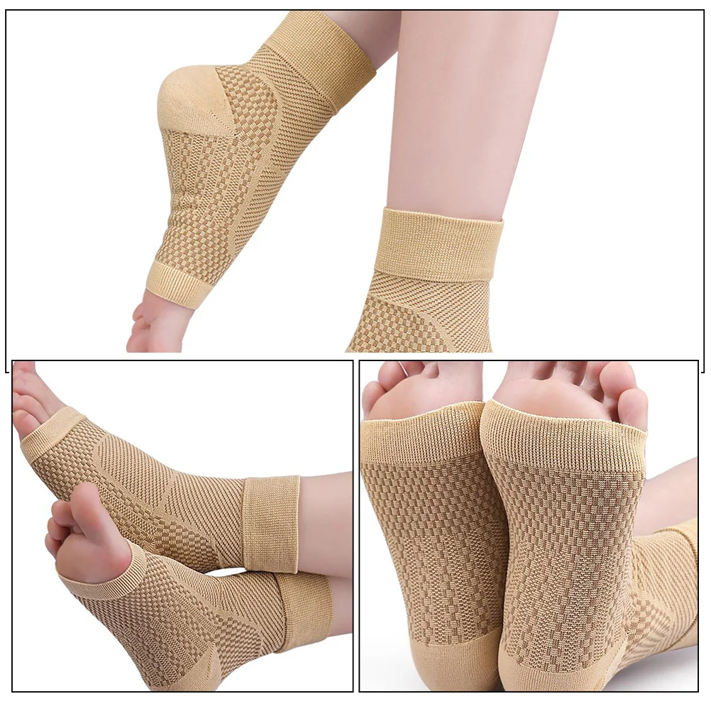 

1 Pair Ankle Compression Sleeve Support For Plantar Fasciitis Heel Pain Relief Sports Workout Gym Foot Brace Compression Socks