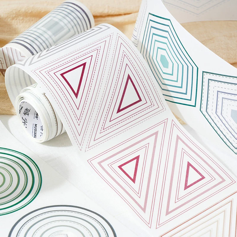 200cm/roll Large Size Long Loop And Paper Die-Cut Tape Series Suitable For Character Border Landscaping Materials DIY Decoration