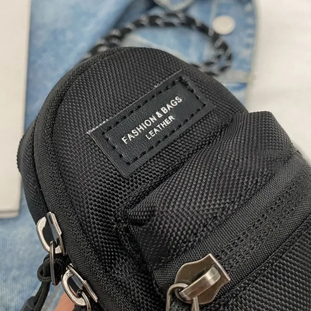 Mini Coin Purses Men Women Couples Crossbody Bag Portable Wallets Earphone Key Shoulder Bags Hip Hop Casual All-match Newest