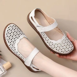 Women Sandals Summer Platform Breathable Shoes 2024 Year Leisure Mother Shoes Soft Bottom Fashion Platform Sandals Womens Shoes