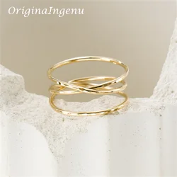 14K Gold Filled Minimalism Ring Personalized Handmade Band Ring Delicate Hammered Jewelry Tarnish Resistant Jewelry Boho Ring