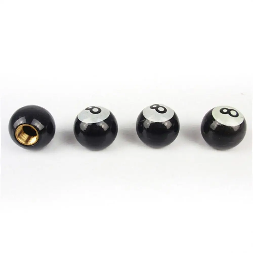 Valve Billiard Design Stable Thread Black Valve Universal Abs Material Tire Valve Stem Caps Anti-leakage