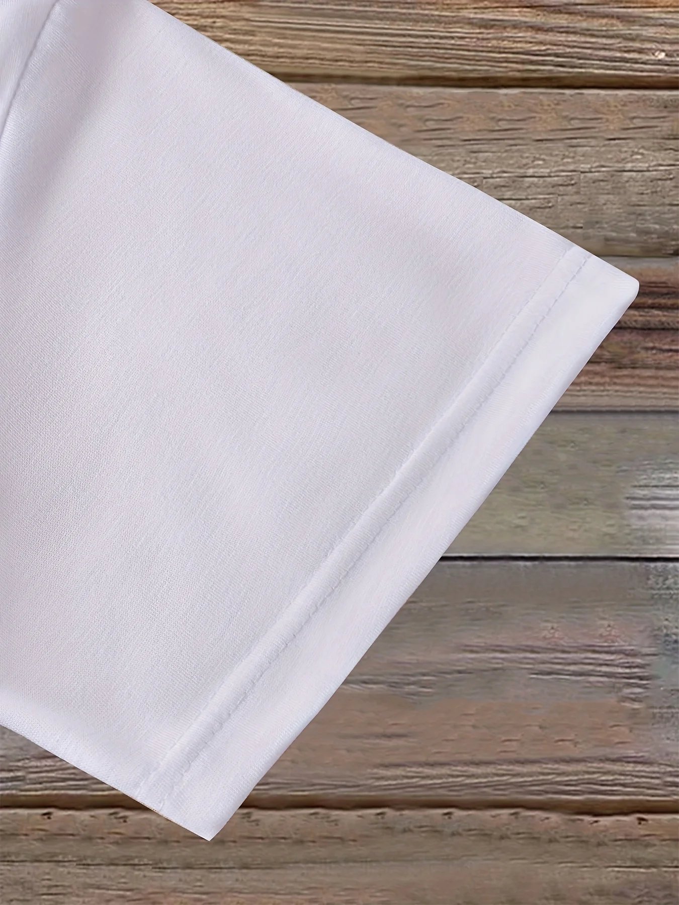 تي شيرت نسائي أبيض كلاسيكي بطباعة كلاسيكية 100% عالية الجودة - رقبة دائرية كاجوال، كم قصير #3