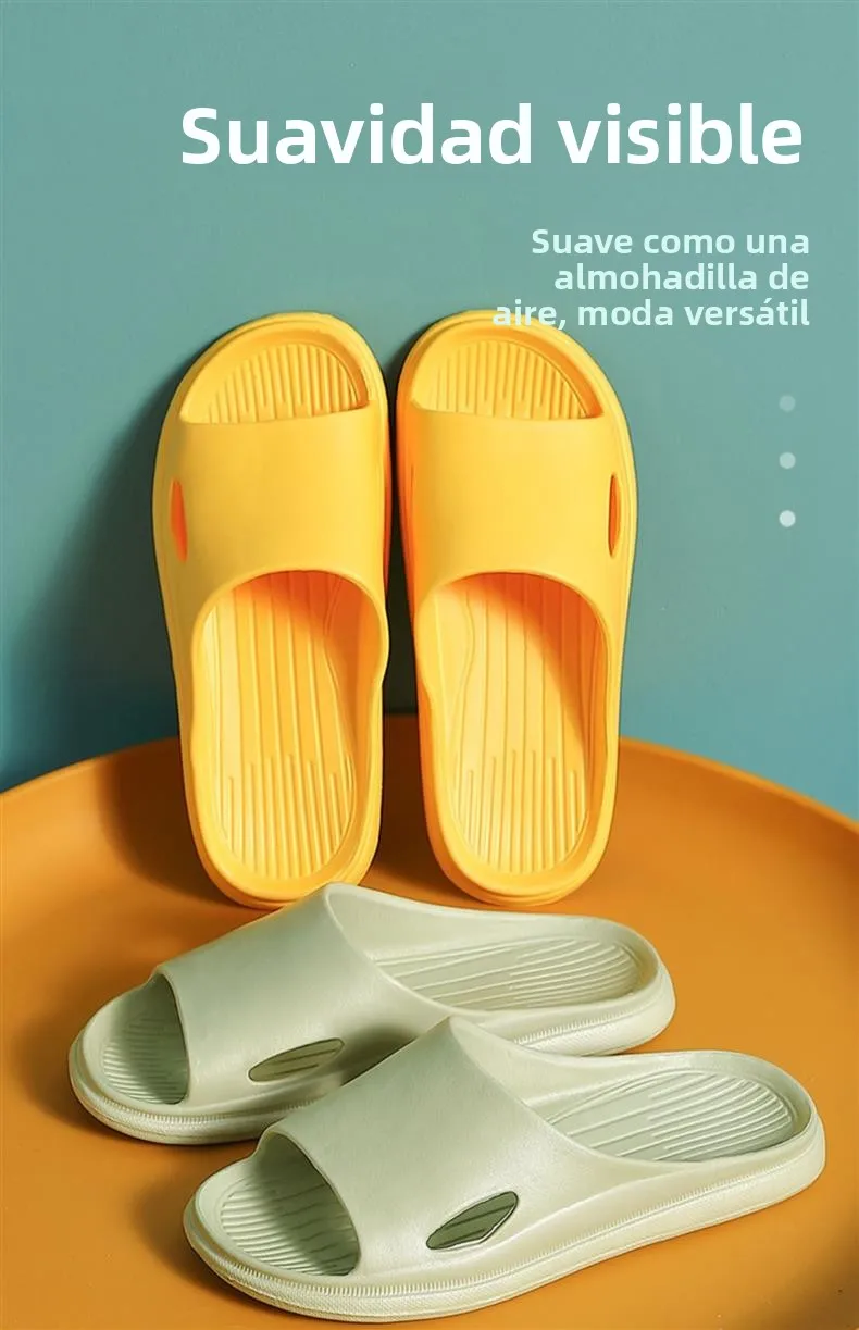 Sandalias de suela suave antideslizantes para interiores y exteriores, zapatillas de verano para parejas, para el hogar, baño...