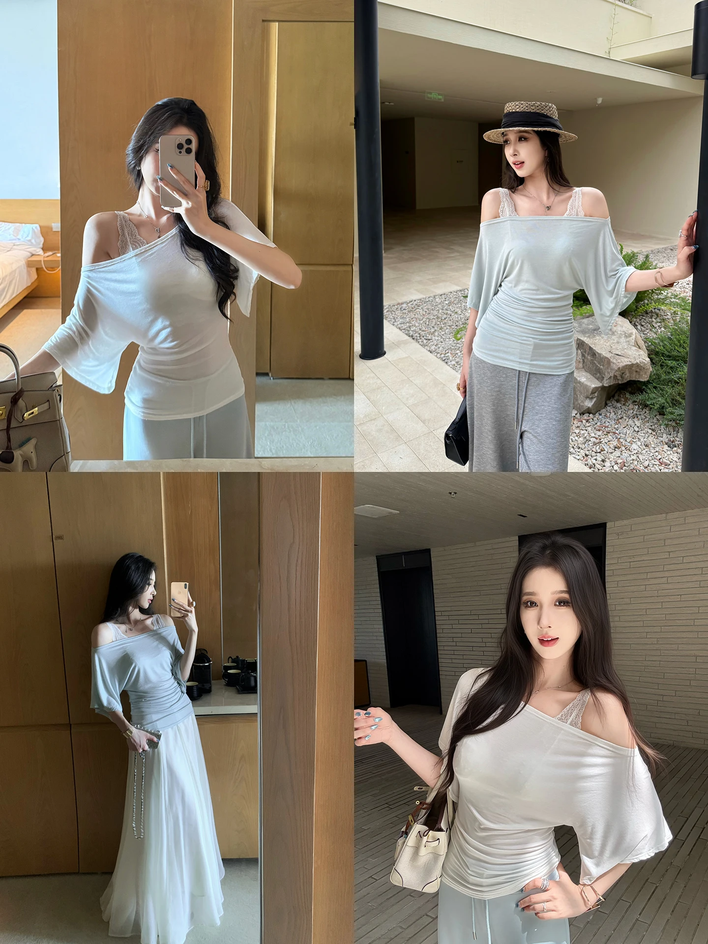 

Женская летняя легкая футболка Onion с защитой от солнца, с рюшами, приталенная, из вискозы, с коротким рукавом, круглым вырезом