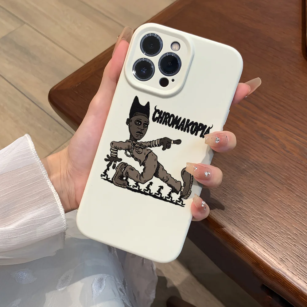 Tyler the Creator Chromatopia For iPhone 16 15 14 13 12 11 Pro MAX Plus Liquid Silicone Velvet All-Inclusive Soft Phone Case