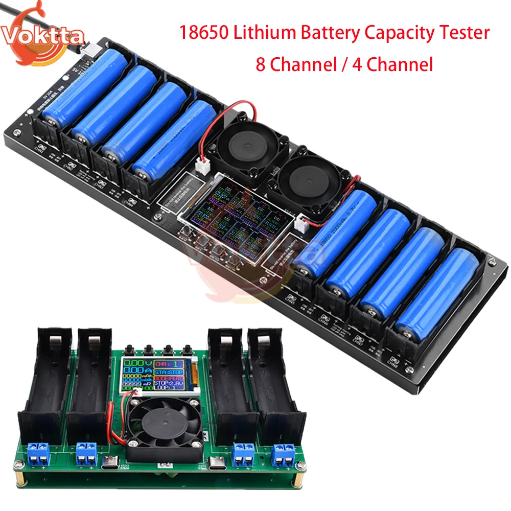 18650 Lithium Battery Capacity Tester MAh MWh Battery Capacity Internal Resistance Tester Automatic Charging Discharging Module 