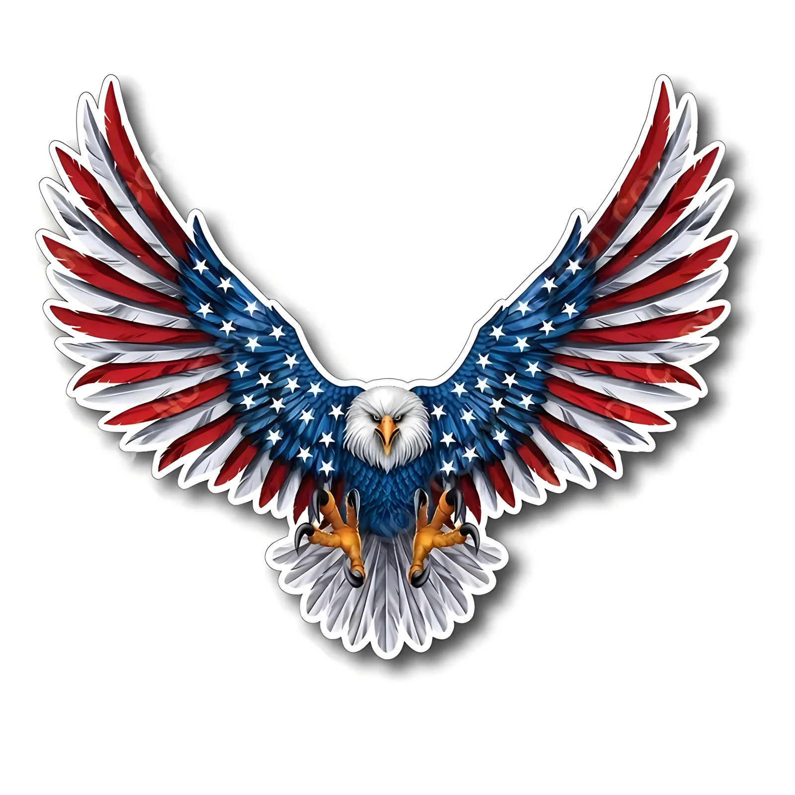 Bald Eagle American Flag Sticker Waterproof Car Sticker Vinyl Decal Cool Car Styling Car Accessories Pegatinas Para Coche