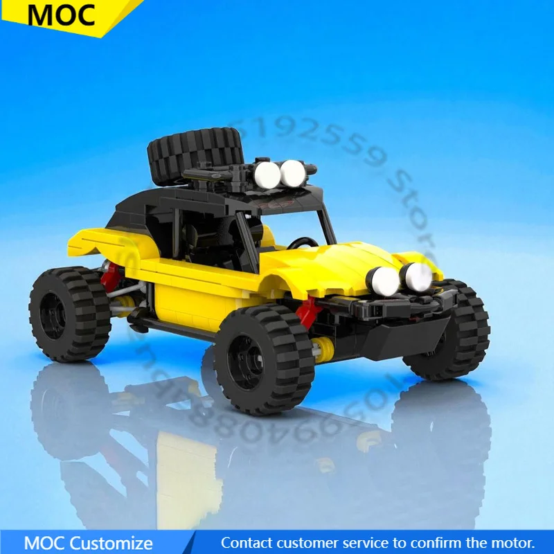 

276 PCS Supercar Typhoon Inspired Buggy MOC Customize Modular Building Block Creative Design Educational DIY Holiday Toy Gifts